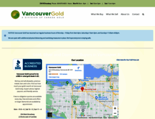 vancouvergold.ca screenshot