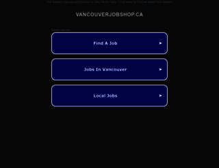 vancouverjobshop.ca screenshot