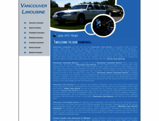 vancouverlimousine.co screenshot