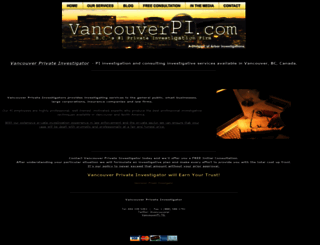 vancouverprivateinvestigator.com screenshot