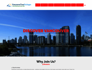 vancouvertourpackages.com screenshot