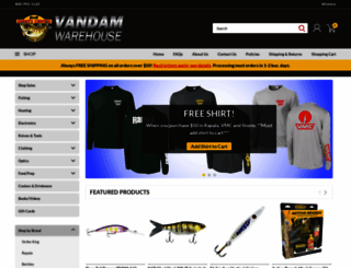 vandamwarehouse.com screenshot