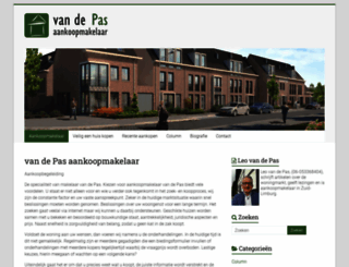 vandepas.nl screenshot