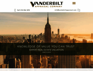 vanderbiltappraisal.com screenshot