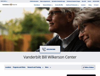 vanderbiltbillwilkersoncenter.com screenshot