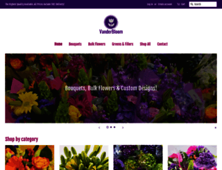 vanderbloom-flowers.myshopify.com screenshot