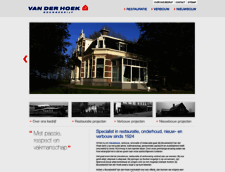 vanderhoekbouw.nl screenshot