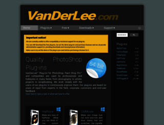 vanderlee.com screenshot