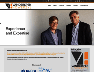 vanderspekcpas.com screenshot