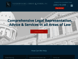 vandervoortlaw.com screenshot