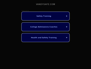 vandysafe.com screenshot