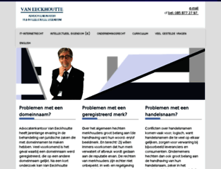 vaneeckhoutteadvocaten.nl screenshot