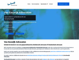 vaneeuwijkadvocaten.nl screenshot