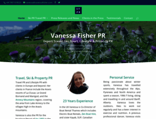 vanessafisher.com screenshot