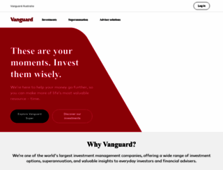 vanguard.com.au screenshot