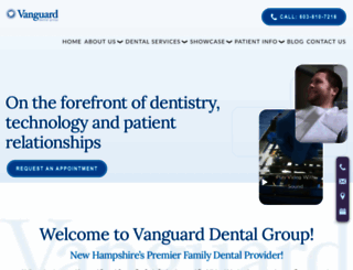 vanguarddentalgroup.com screenshot