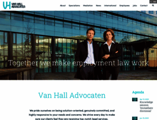 vanhallarbeidsrecht.nl screenshot