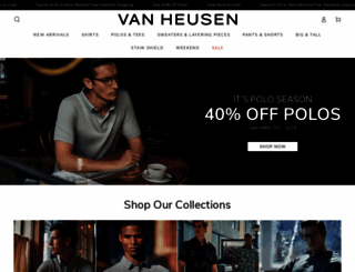 vanheusen.com screenshot