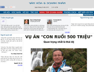 vanhoavadoanhnhan.com screenshot