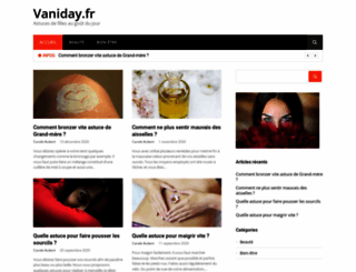 vaniday.fr screenshot