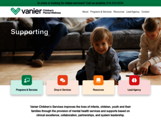 vanier.com screenshot