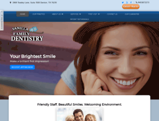 vanillafamilydentistry.com screenshot