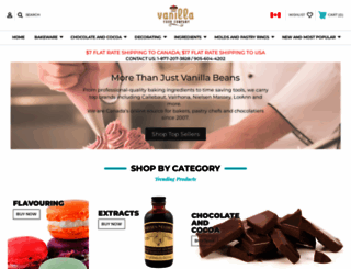 vanillafoodcompany.ca screenshot