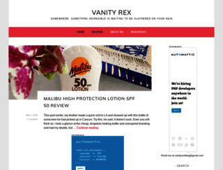 vanityrex.com screenshot