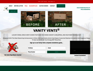 vanityvents.com screenshot