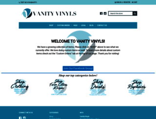 vanityvinyls.com screenshot