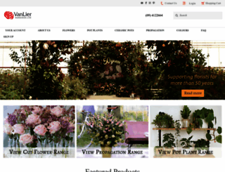 vanlier.co.nz screenshot