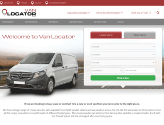 vanlocator.co.uk screenshot