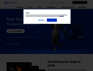 vanquis.com screenshot