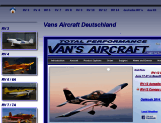 vansaircraft.de screenshot