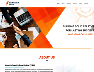 vanshinfotech.com screenshot