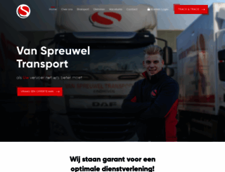vanspreuweltransport.nl screenshot