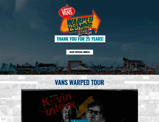 vanswarpedtour.com screenshot