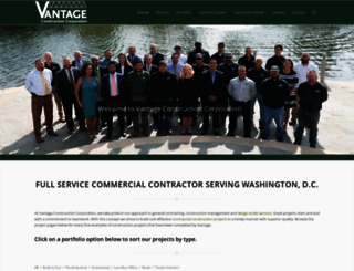 vantage-construction.com screenshot