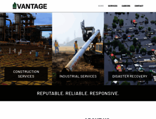 vantage-contractors.com screenshot