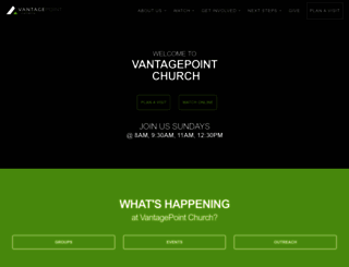 vantagepointchurch.org screenshot