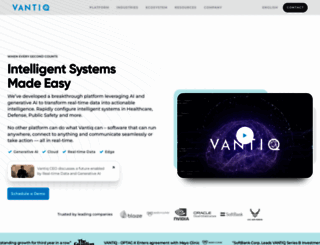 vantiq.com screenshot