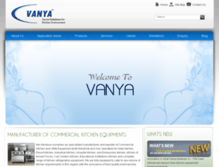 vanyakitchenequipments.com screenshot