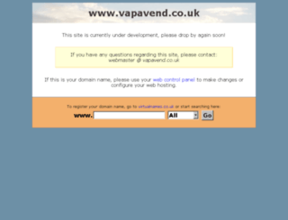 vapavend.co.uk screenshot