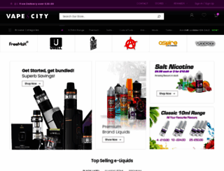 vape-city.co.uk screenshot
