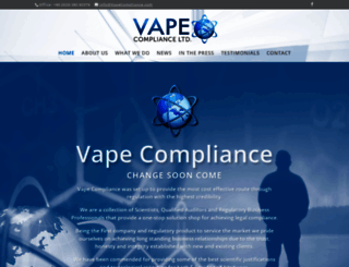 vapecompliance.co.uk screenshot