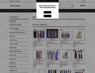 vapefreaks.ie screenshot