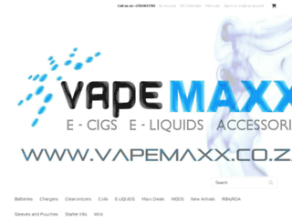 vapemaxx.co.za screenshot