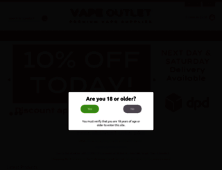 vapeoutlet.co.uk screenshot