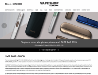 vapeshop.london screenshot