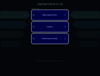 vapingmodsuk.co.uk screenshot